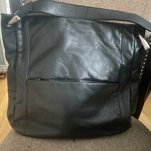 Derek Alexander large black leather shoulder bag - Picture 4 of 7